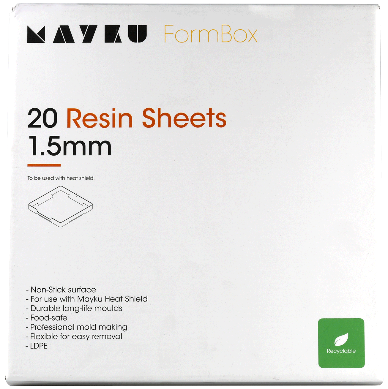 Mayku Folien LDPE nature 1.5mm 20Stk.