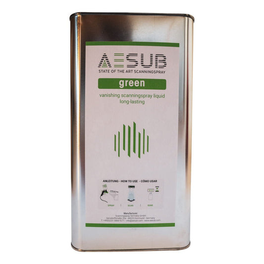 AESUB Scanningspray Spritzpistolenlösung grün 5000ml - 3D - Store.ch